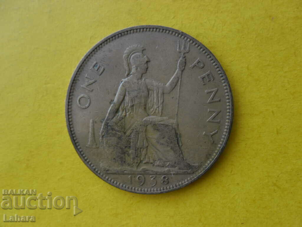 1 penny 1938 Marea Britanie