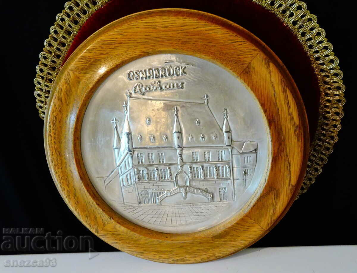 Δημοπρασία Πίνακας από κασσίτερο Osnabrück Rathaus 29 εκ., ετικέτα