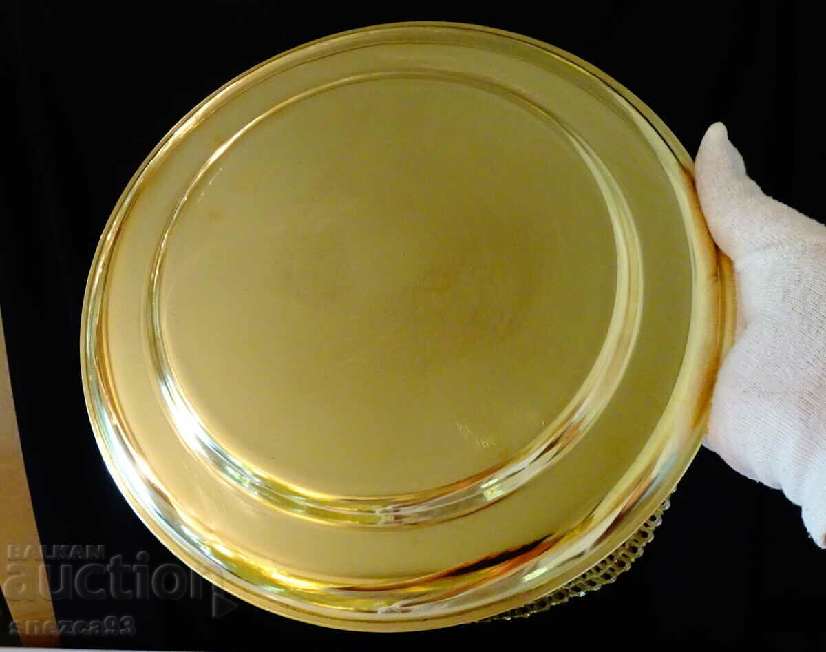 Licitație Tavă bronz, platou 520 gr., 25 cm