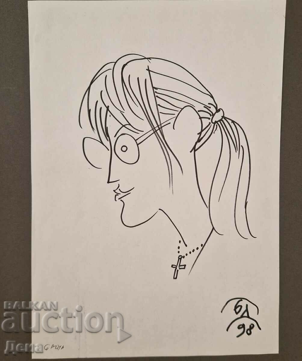 Boris Dimovski drawing 1998 with price 95.00 BGN | € 48.57 Boris Dimovski drawing 1998 with price 95.00 BGN | € 48.57