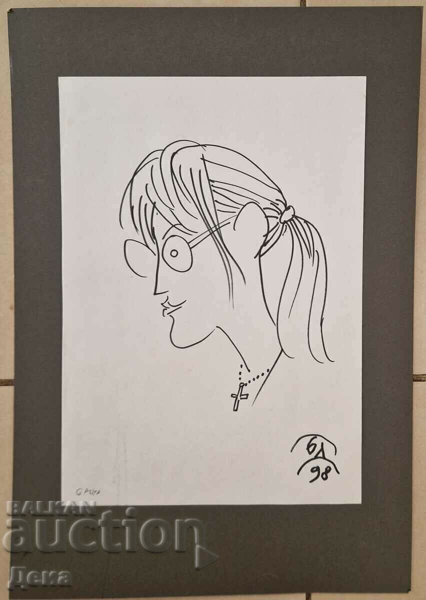 Boris Dimovski drawing 1998 Boris Dimovski drawing 1998