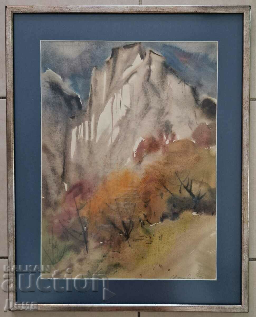 Sava Tsonovski watercolor 1987