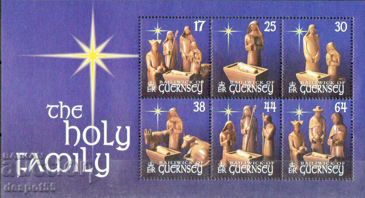 1999. Guernsey. Χριστούγεννα. ΟΙΚΟΔΟΜΙΚΟ ΤΕΤΡΑΓΩΝΟ.