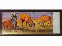 Guineea 1977 Faună/Animale/Antilope comună kana Gold MNH
