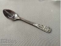 19th century Old children's, baby spoon - horn and silver