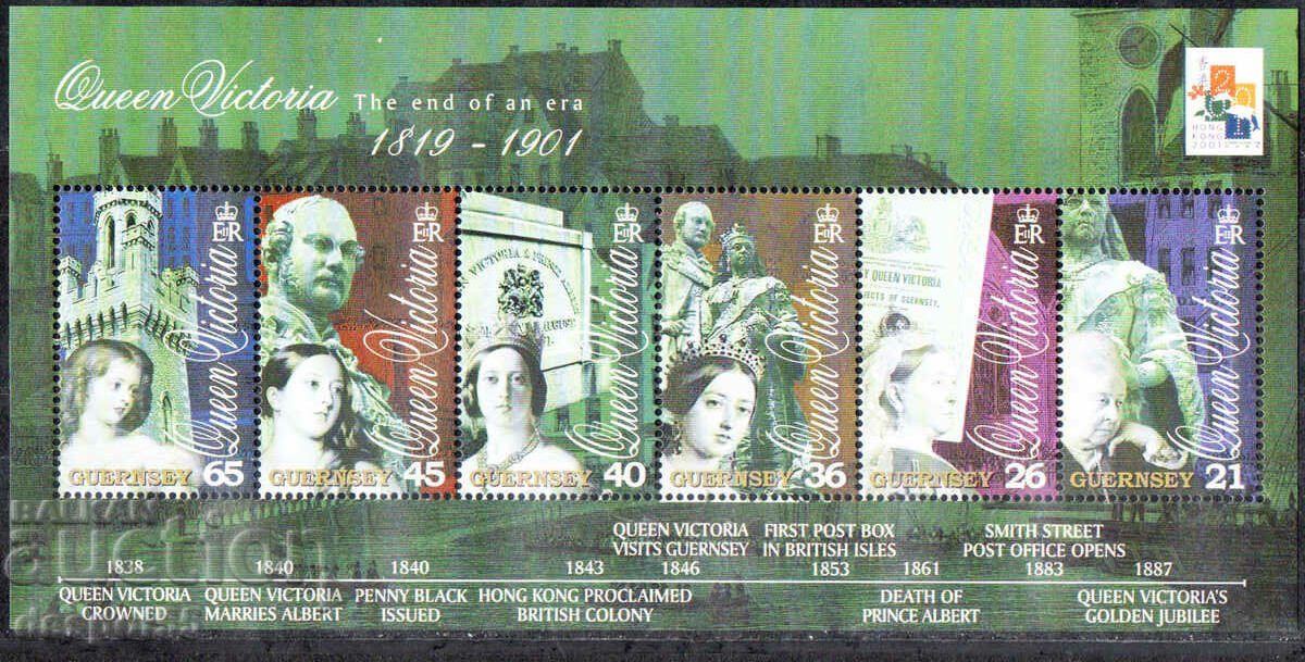 2000. Guernsey. 100 years since the death of Queen Victoria.