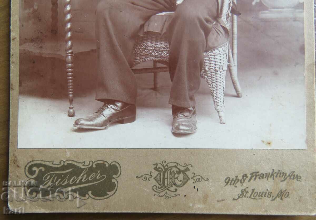 Auction OLD PHOTO - CARDBOARD - BULGARIAN IN USA Auction OLD PHOTO - CARDBOARD - BULGARIAN IN USA