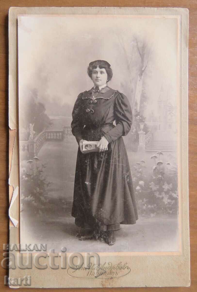 OLD PHOTO - CARDBOARD - ANDREEV - PLOVDIV