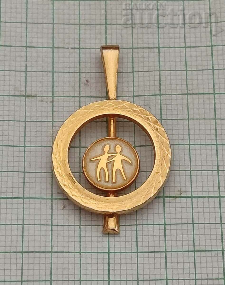 medalion cu semnul gemeni