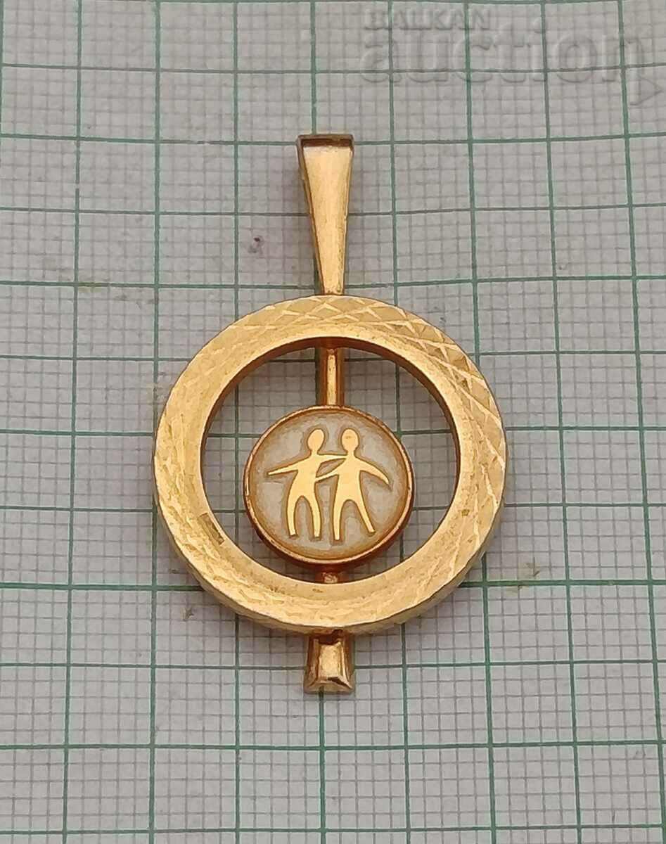 GEMINI SIGN MEDALLION