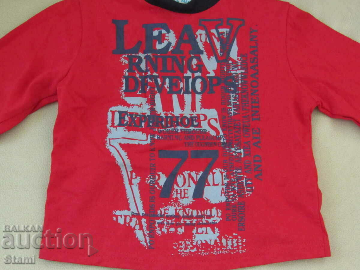 Set denim din trei părți - jachetă, blugi și bluză pentru 1 an. - 5 Set denim din trei părți - jachetă, blugi și bluză pentru 1 an. - 5