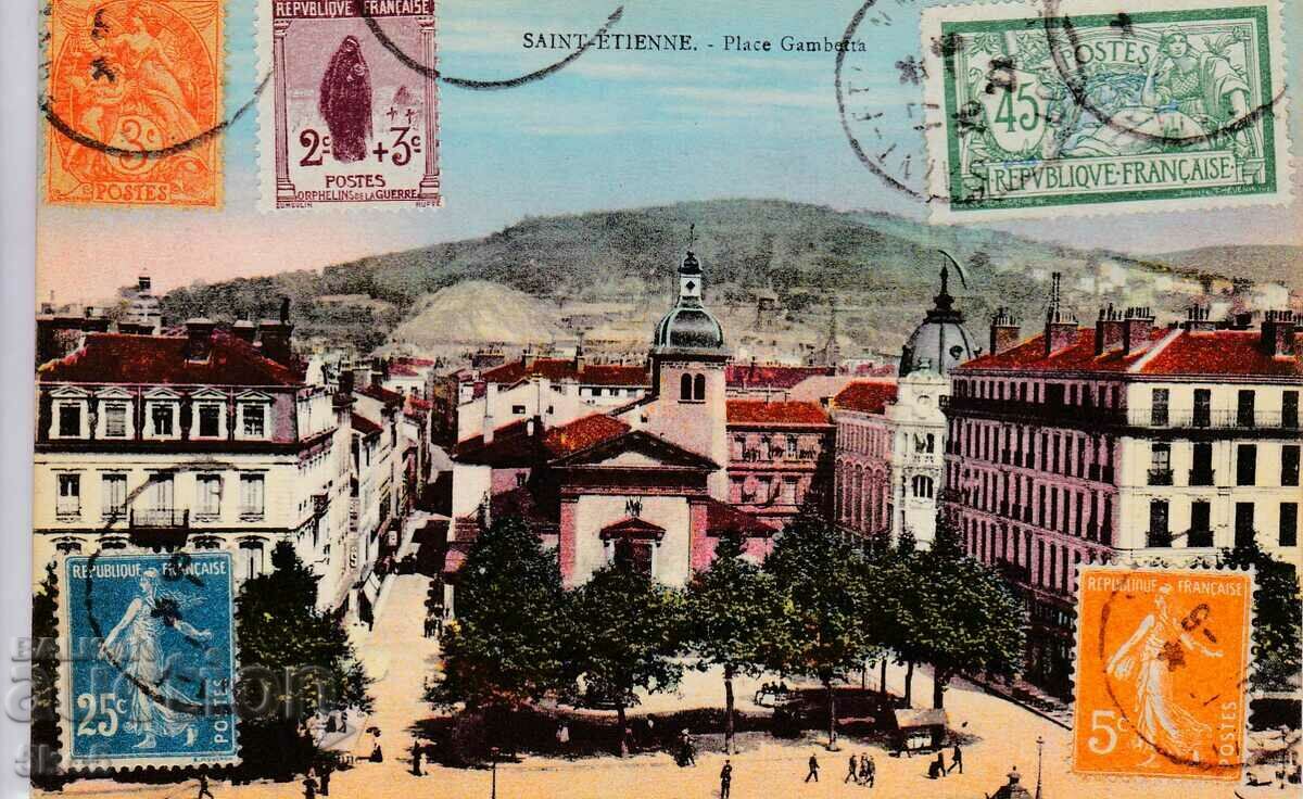 FRENCH PK TRAVELED TO BULGARIA - 1922