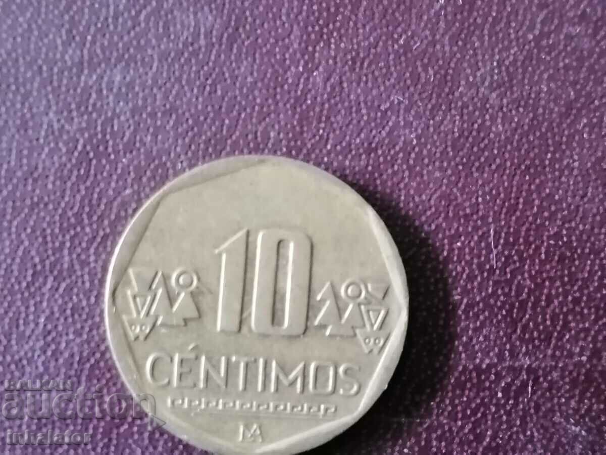 Peru 10 centimos 2018