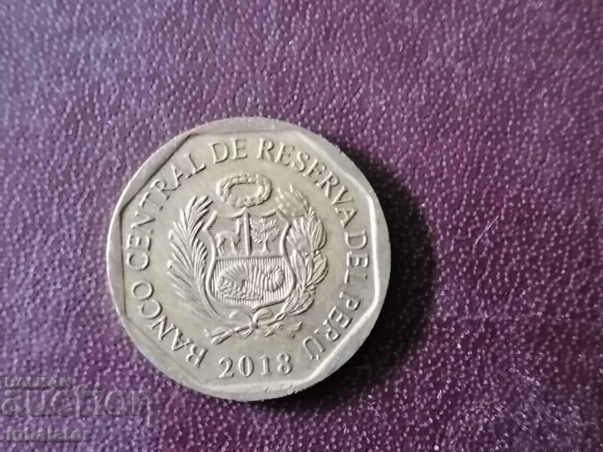 Перу 10 сентимос 2018 год