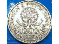 Brazilia 1913 1000 reis 9,96 g argint - rar