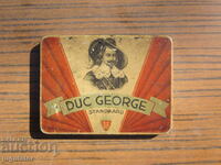 DUC GEORGE old metal tin snuff box cigarette box