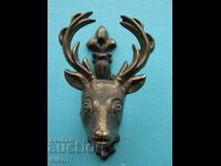 Antique brass handle - "Deer's head".