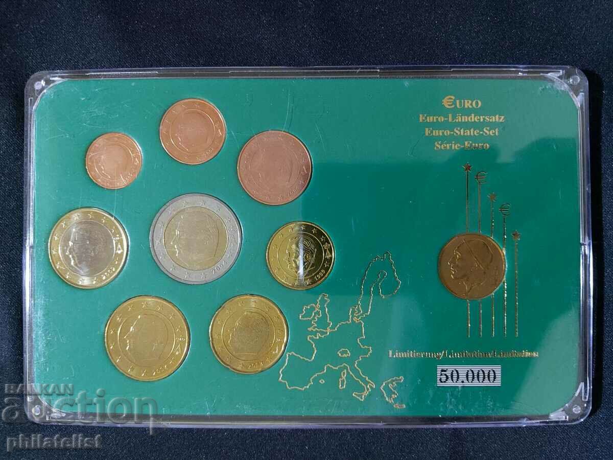 Belgium 1999 - 2004 - Euro set + 50 centimes 1998, 9 coins