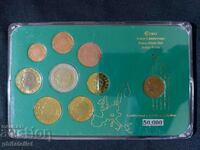 Belgium 1999 - 2004 - Euro set + 50 centimes 1998, 9 coins