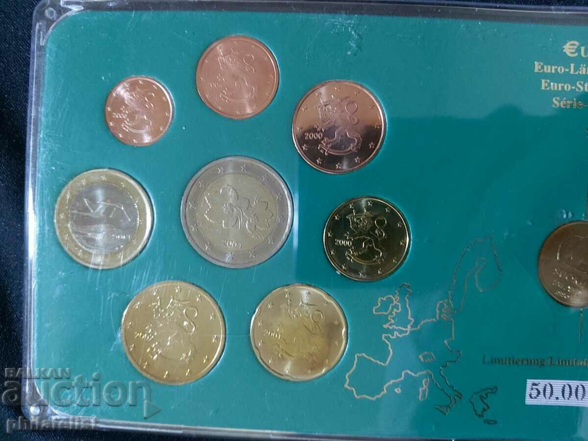 Финландия 2000-2004 - Евро сет от 1 цент до 2 евро + 50 пени с цена 25.00 лв. | € 12.78 Финландия 2000-2004 - Евро сет от 1 цент до 2 евро + 50 пени с цена 25.00 лв. | € 12.78