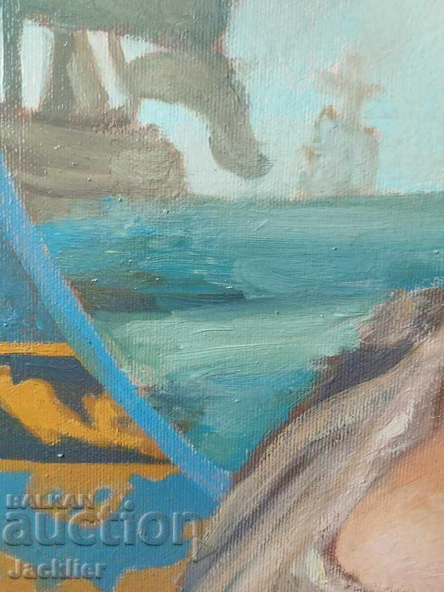 Licitație „Soția amiralului”, tablou, Plamen Ovcharov, 56,8x62,4