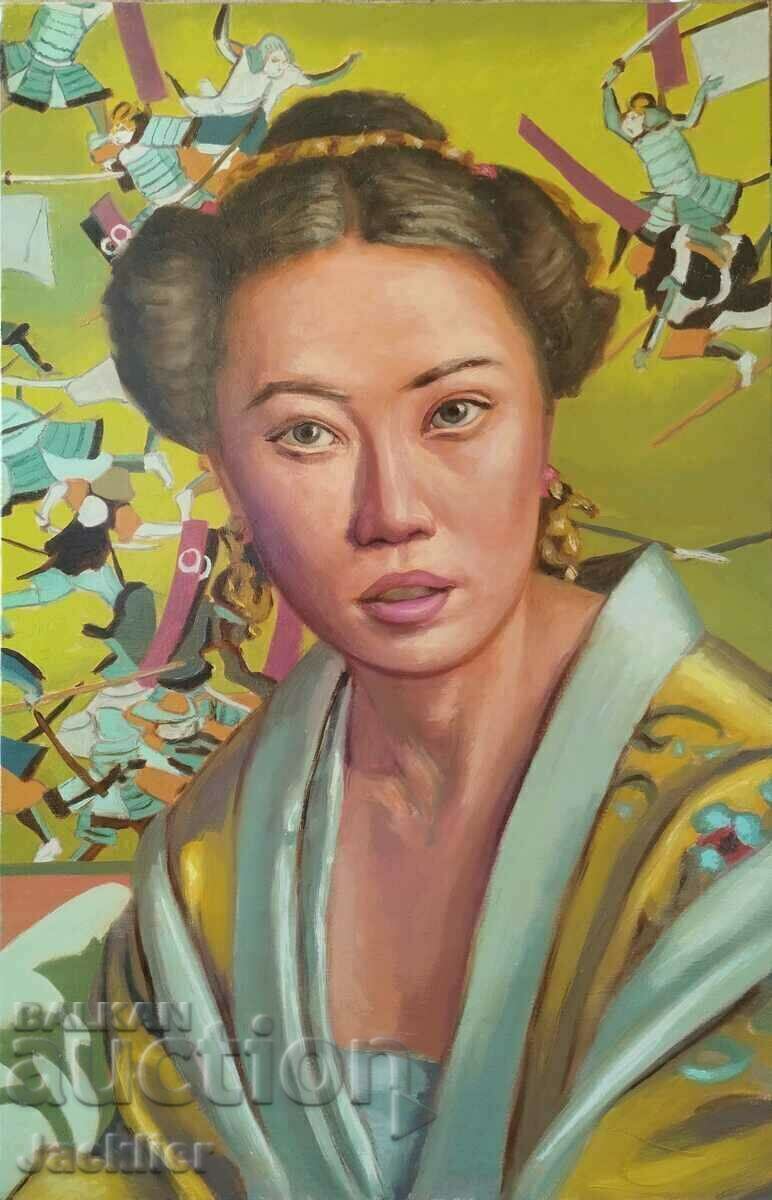 "Секигахара", картина, Пламен Овчаров, 40,5х62,4 см