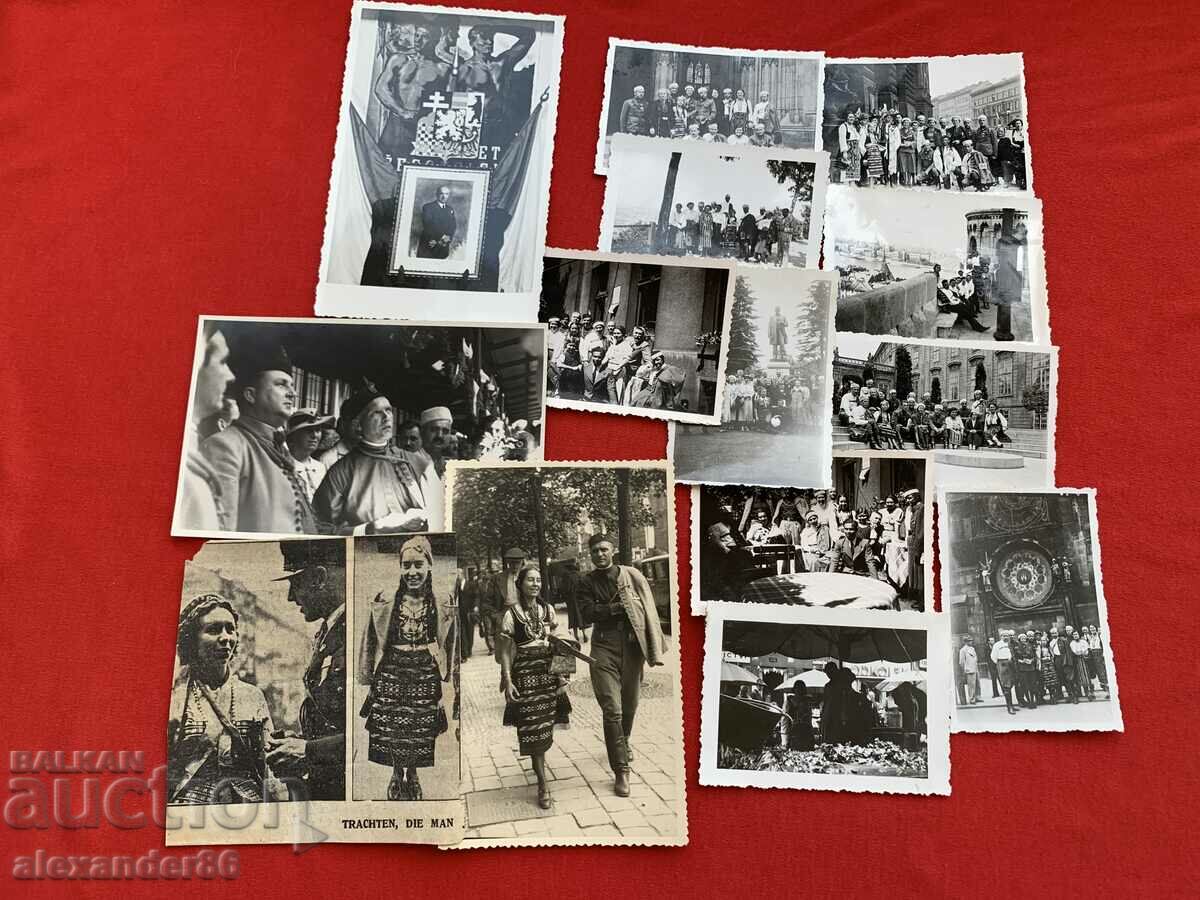 Sokol Youth Congress Praga 1938.12 fotografii+1 carte poștală
