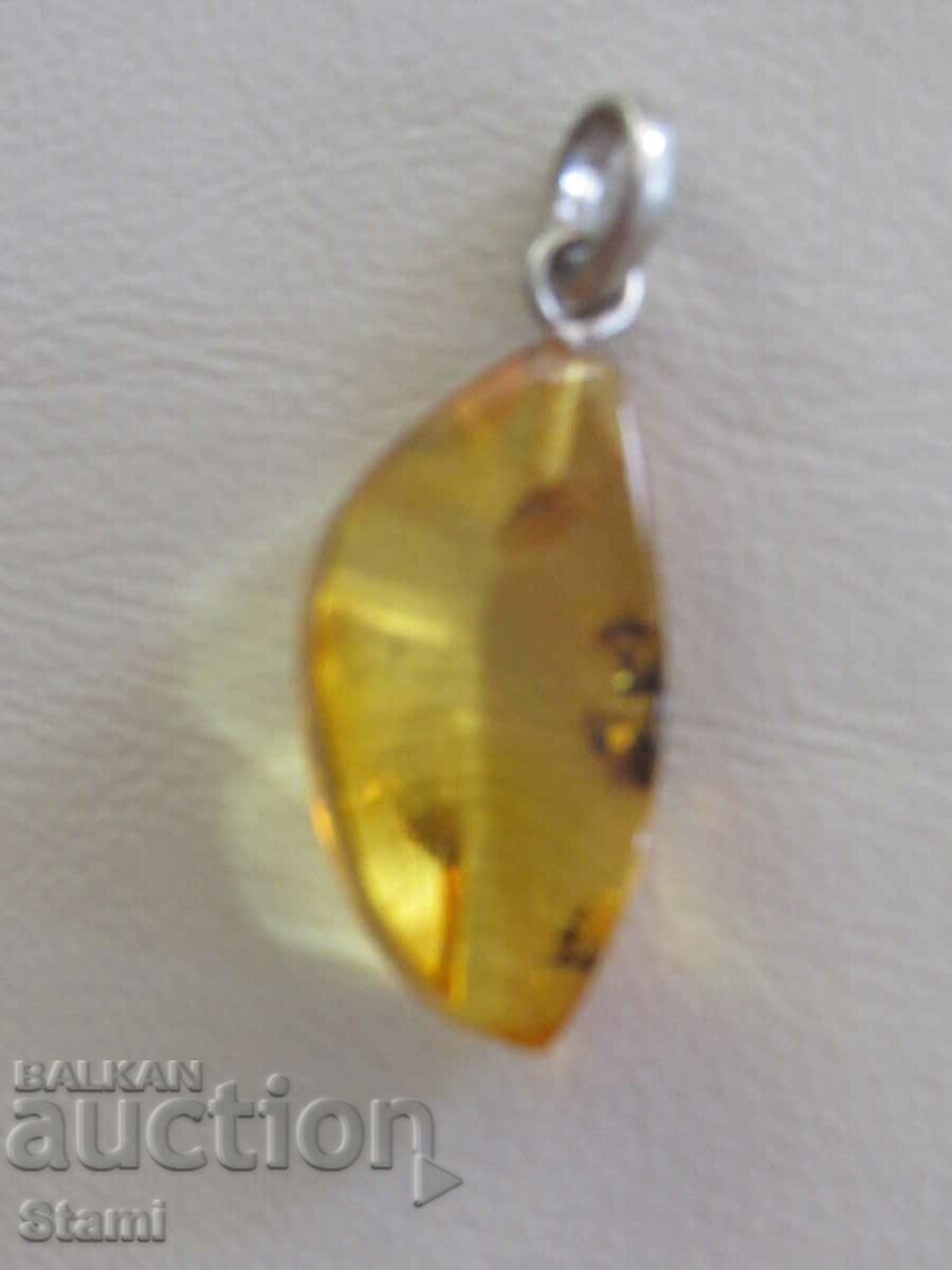 Livrarea Colier - pandantiv chihlimbar baltic de primă clasă Livrarea Colier - pandantiv chihlimbar baltic de primă clasă