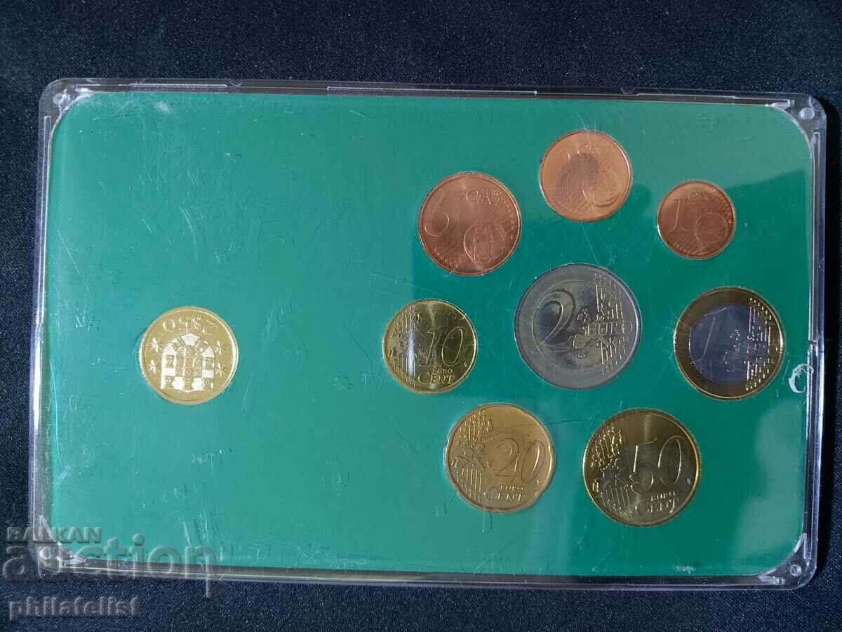 Auction Portugal 2002-2004 - Euro set + 2 ½ escudos 1982, 9 coins Auction Portugal 2002-2004 - Euro set + 2 ½ escudos 1982, 9 coins
