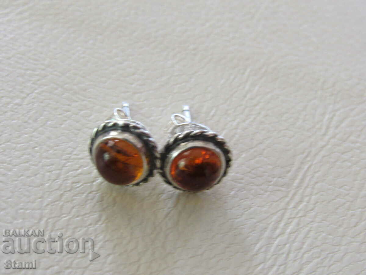 Premium Baltic amber earrings