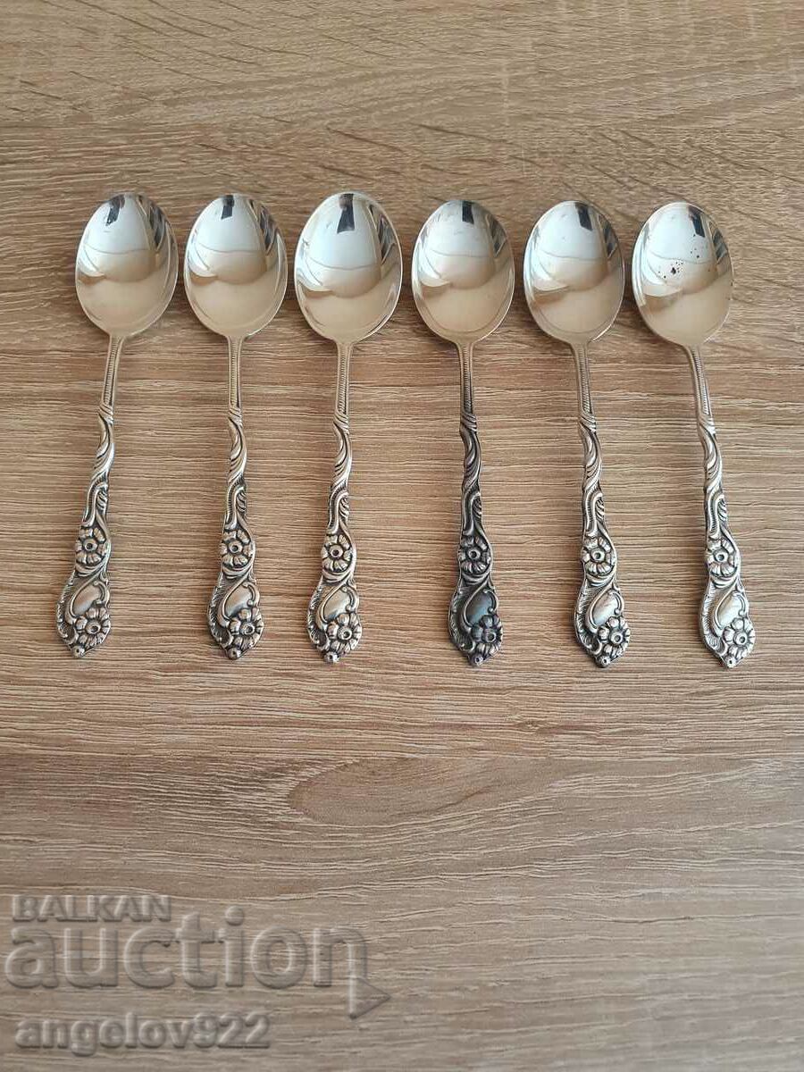 6 EXTRA PRIMA NS coffee spoons