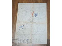 Στρατιωτικός χάρτης Δράσεις της Βόρειας Ομάδας 2η Στρατιά 1915