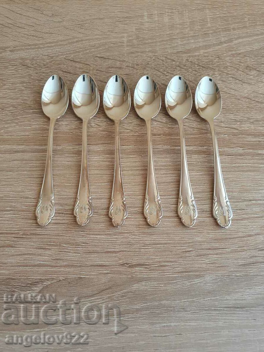 6 PRIMA NS coffee spoons