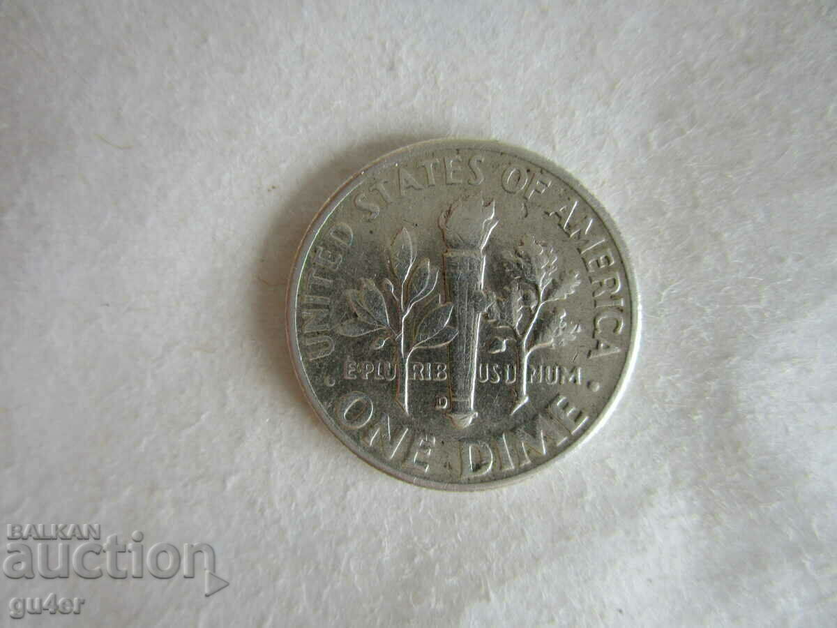 ❌❌❌SUA, 1 dime 1956, argint, ORIGINAL❌❌❌ cu preț € 11.00 | 21.51 BGN