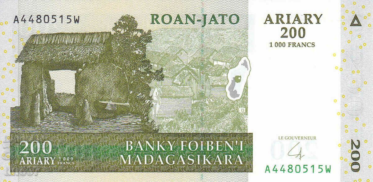 tino37- MADAGASCAR - 200 ARYARS - 2004 - UNC with price 1.70 BGN | € 0.87 tino37- MADAGASCAR - 200 ARYARS - 2004 - UNC with price 1.70 BGN | € 0.87