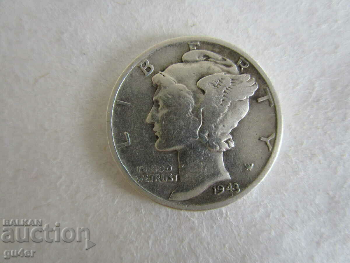 ❌❌❌USA, 1 dime 1943, silver, ORIGINAL❌❌❌ ❌❌❌USA, 1 dime 1943, silver, ORIGINAL❌❌❌