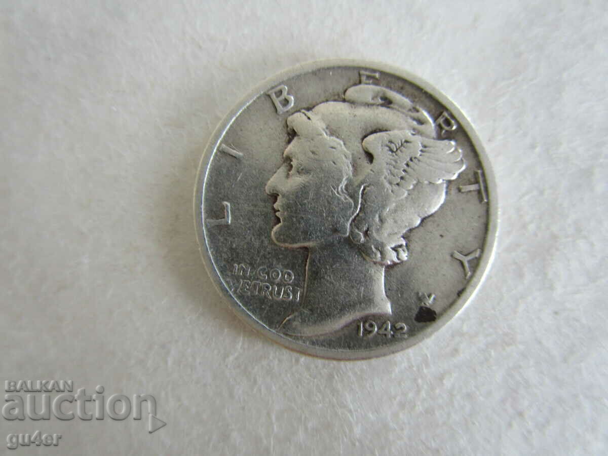 ❌❌❌USA, 1 dime 1942, silver, ORIGINAL❌❌❌