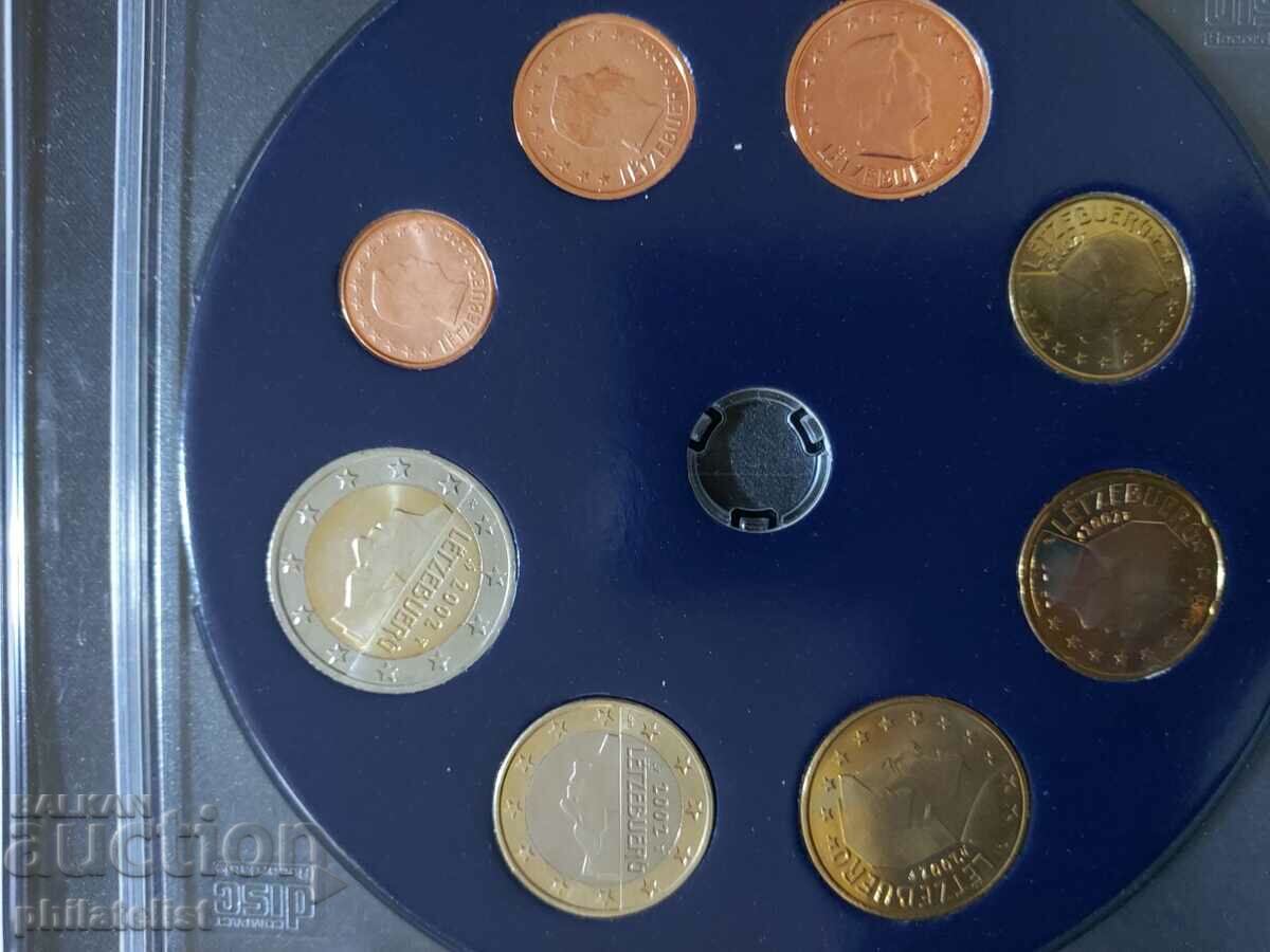 Аукцион Люксембург 2002 - Евро сет - серия от 1 цент до 2 евро UNC Аукцион Люксембург 2002 - Евро сет - серия от 1 цент до 2 евро UNC
