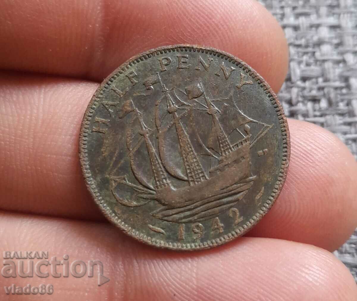 Jumătate de penny 1942