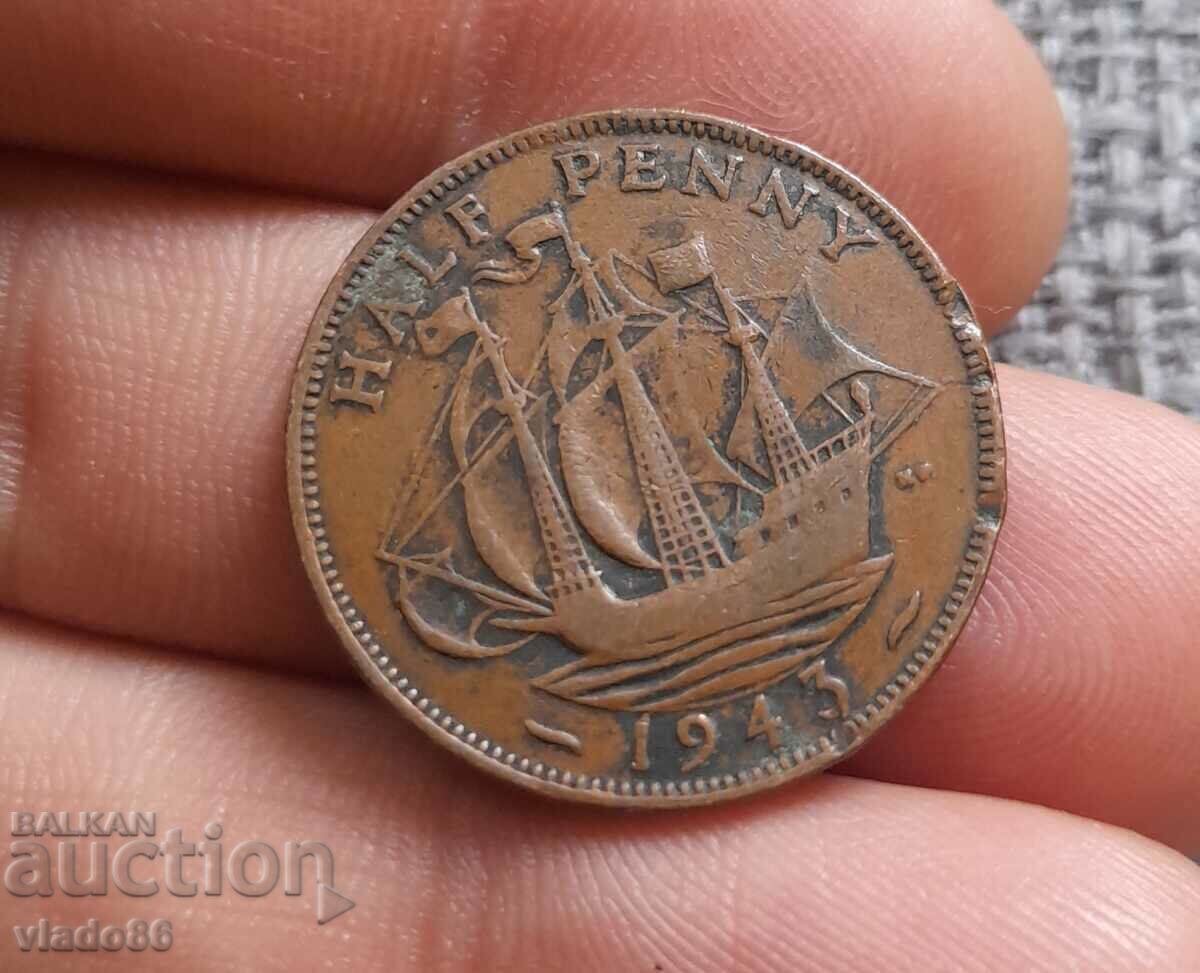 Jumătate de penny 1943