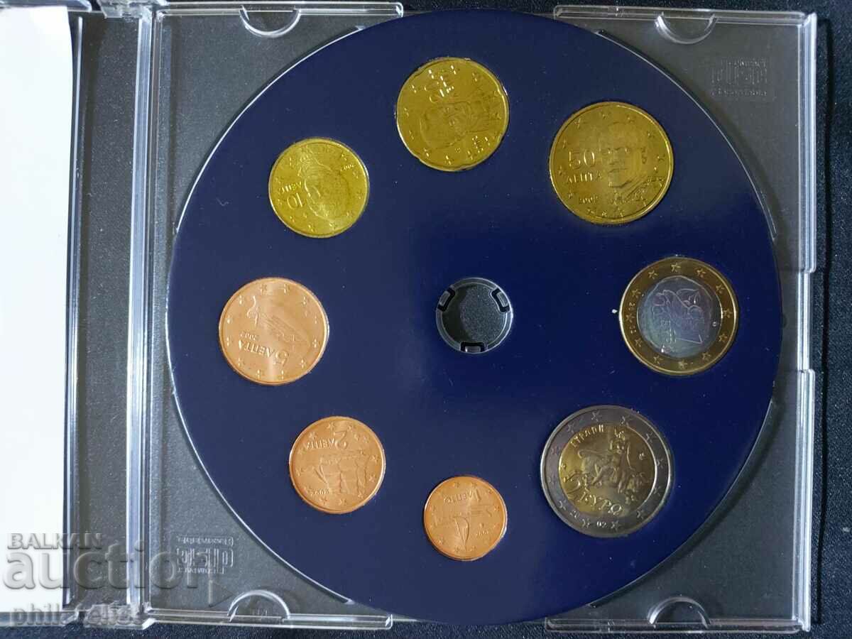 Greece 2002 - Euro set - complete series from 1 cent to 2 euros with price 23.00 BGN | € 11.76 Greece 2002 - Euro set - complete series from 1 cent to 2 euros with price 23.00 BGN | € 11.76