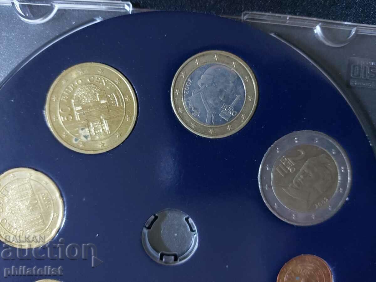 Auction Austria 2002-2003 - Euro set series from 1 cent to 2 euros Auction Austria 2002-2003 - Euro set series from 1 cent to 2 euros
