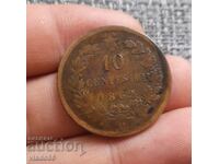 10 centesims 1862