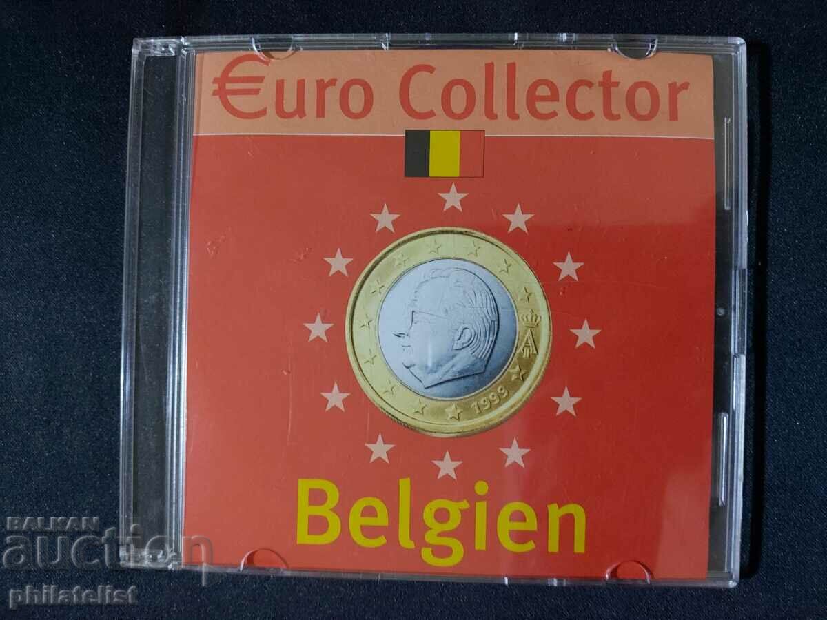 Белгия 1999 - 2002 - Евро сет серия от 1 цент до 2 евро UNC