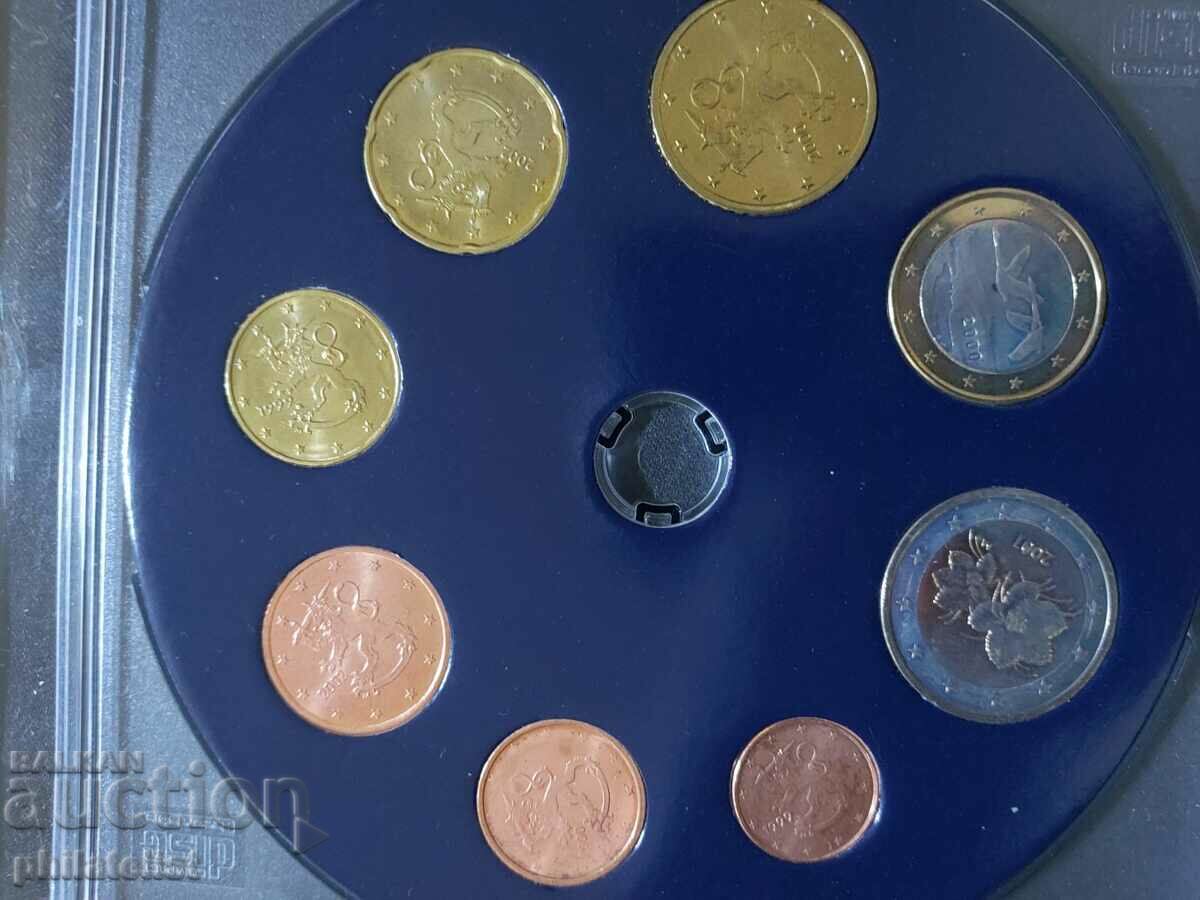 Auction Finland 1999 - 2002 - Euro set series from 1 cent to 2 euros Auction Finland 1999 - 2002 - Euro set series from 1 cent to 2 euros