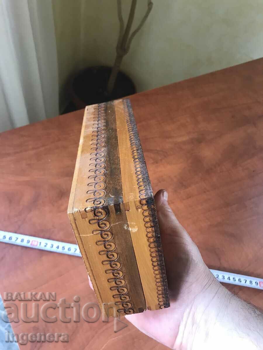 КУТИЯ ДЪРВО ПИРОГРАФ РИСУНЪК СТАРИННА ОТ СОЦА МОСТРА - 5 КУТИЯ ДЪРВО ПИРОГРАФ РИСУНЪК СТАРИННА ОТ СОЦА МОСТРА - 5