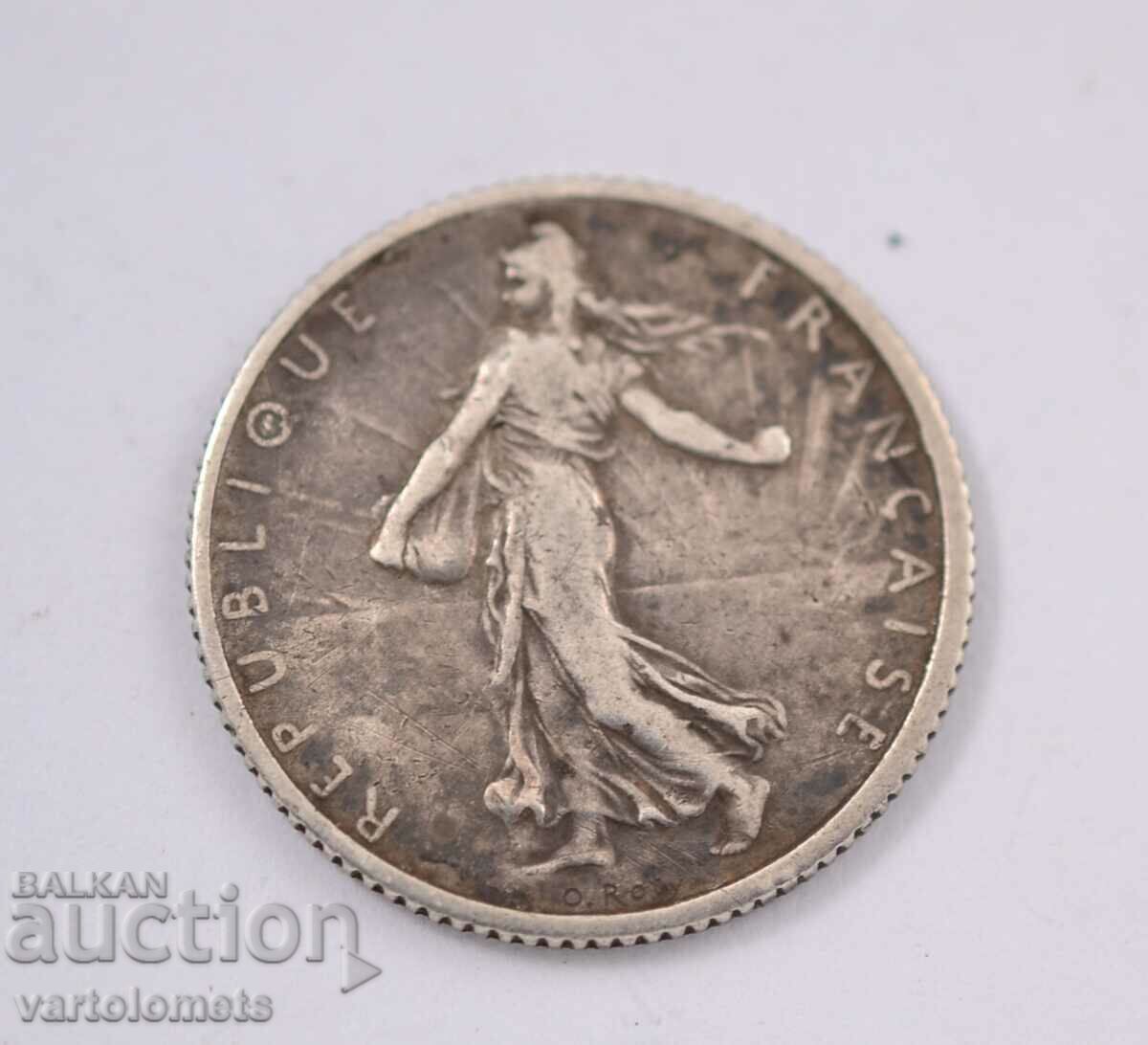 1 Franc, 1916 - France Silver 0.835, 5g, ø 23mm with price 18.00 BGN | € 9.20 1 Franc, 1916 - France Silver 0.835, 5g, ø 23mm with price 18.00 BGN | € 9.20