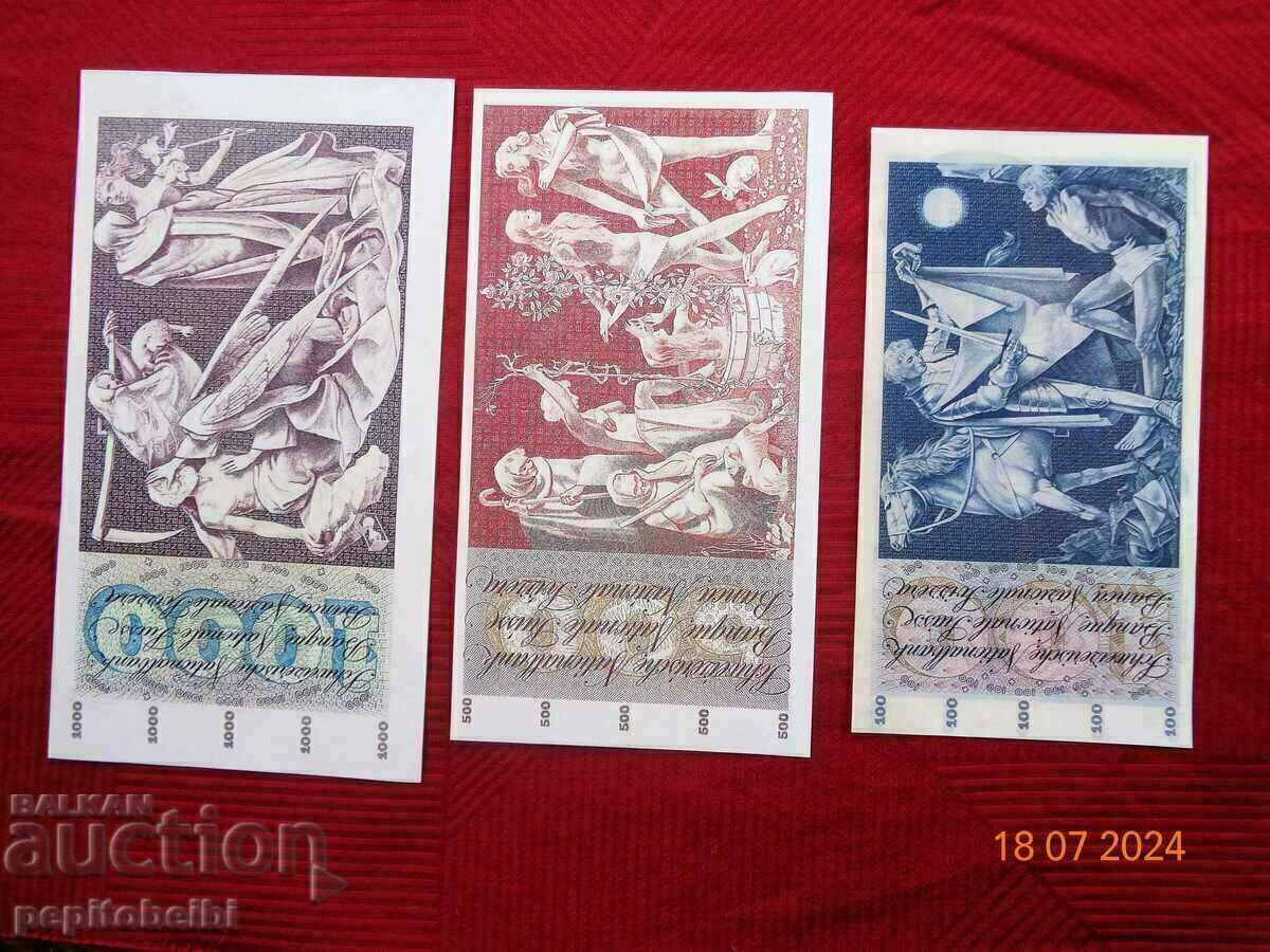 Delivery of 100 francs Switzerland 1956-73. - the banknote is a Copy Delivery of 100 francs Switzerland 1956-73. - the banknote is a Copy