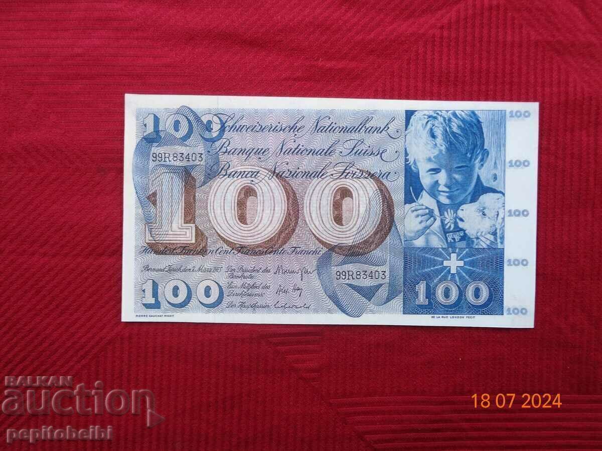100 francs Switzerland 1956-73. - the banknote is a Copy 100 francs Switzerland 1956-73. - the banknote is a Copy
