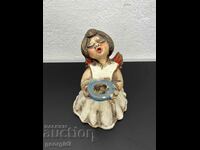 Vintage Bozner Engel Thun ceramic figurine/candelabra. #5689